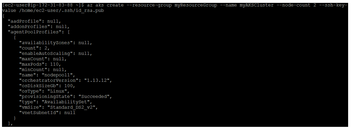 Deploy AKS Cluster- Create Kubernetes Cluster