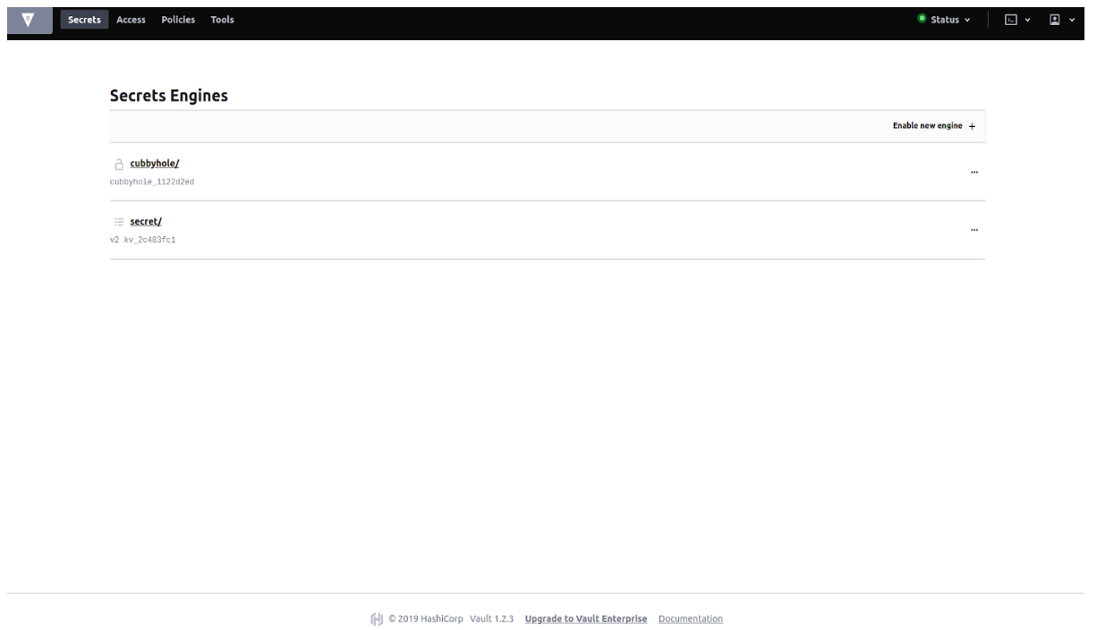 Vault Web UI Overview 4