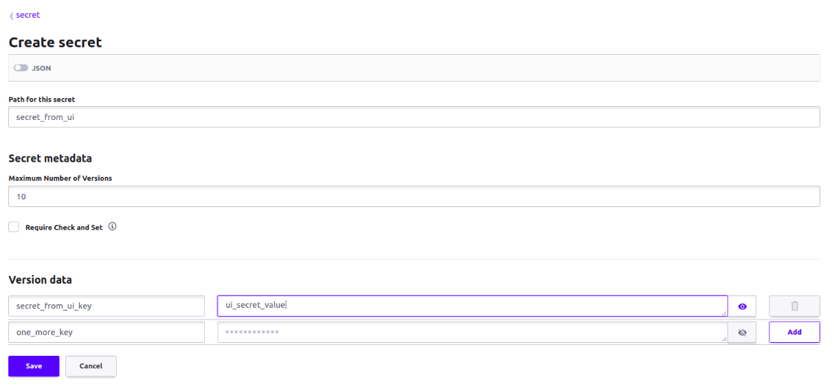 Vault Web UI Overview 8