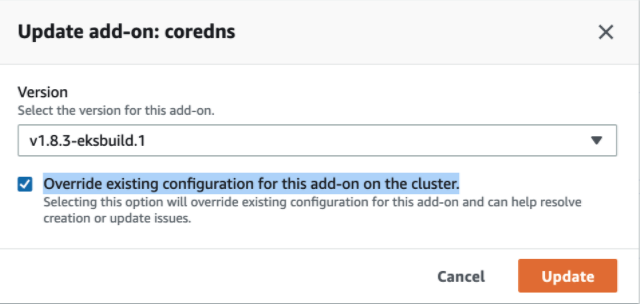 Update the Cluster DNS Provider